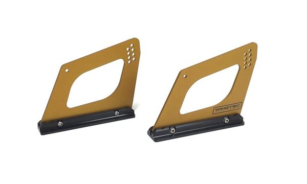 Flügelhalterung Schnellbefestigung - Aluminium gold eloxiert